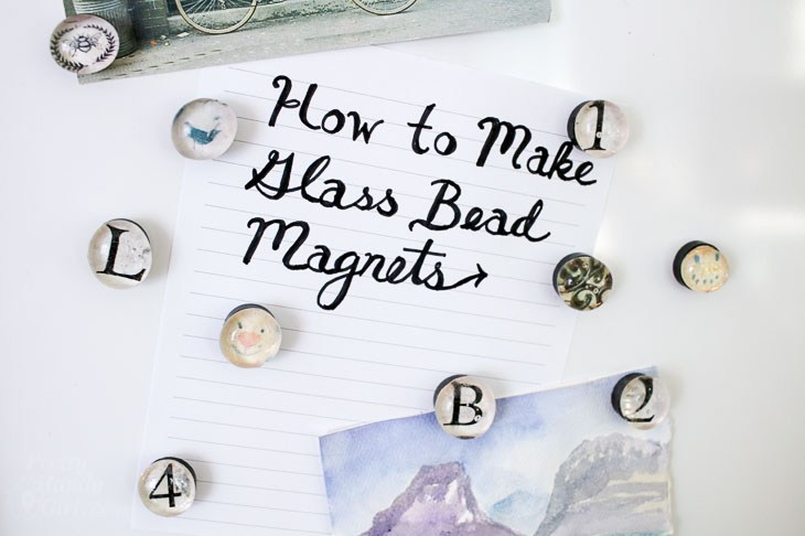 diy glass magnets tutorials